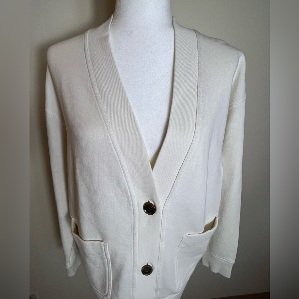 Vince Oversized Cardigan, Cream/Bone, Size Small, NWT - Picture 3 of 9